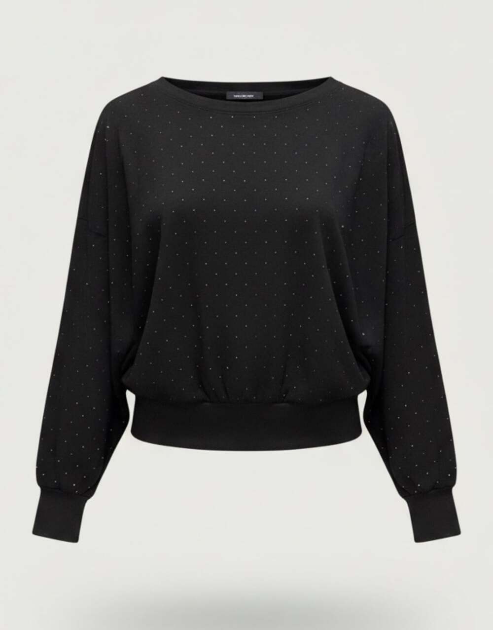 Express Embellished Sweatshirt Size XS Black Studded Pullover Top